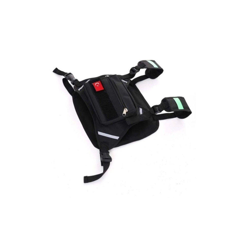 Reflektörlü Yeni Nesil Motorcu Göğüs Çantası