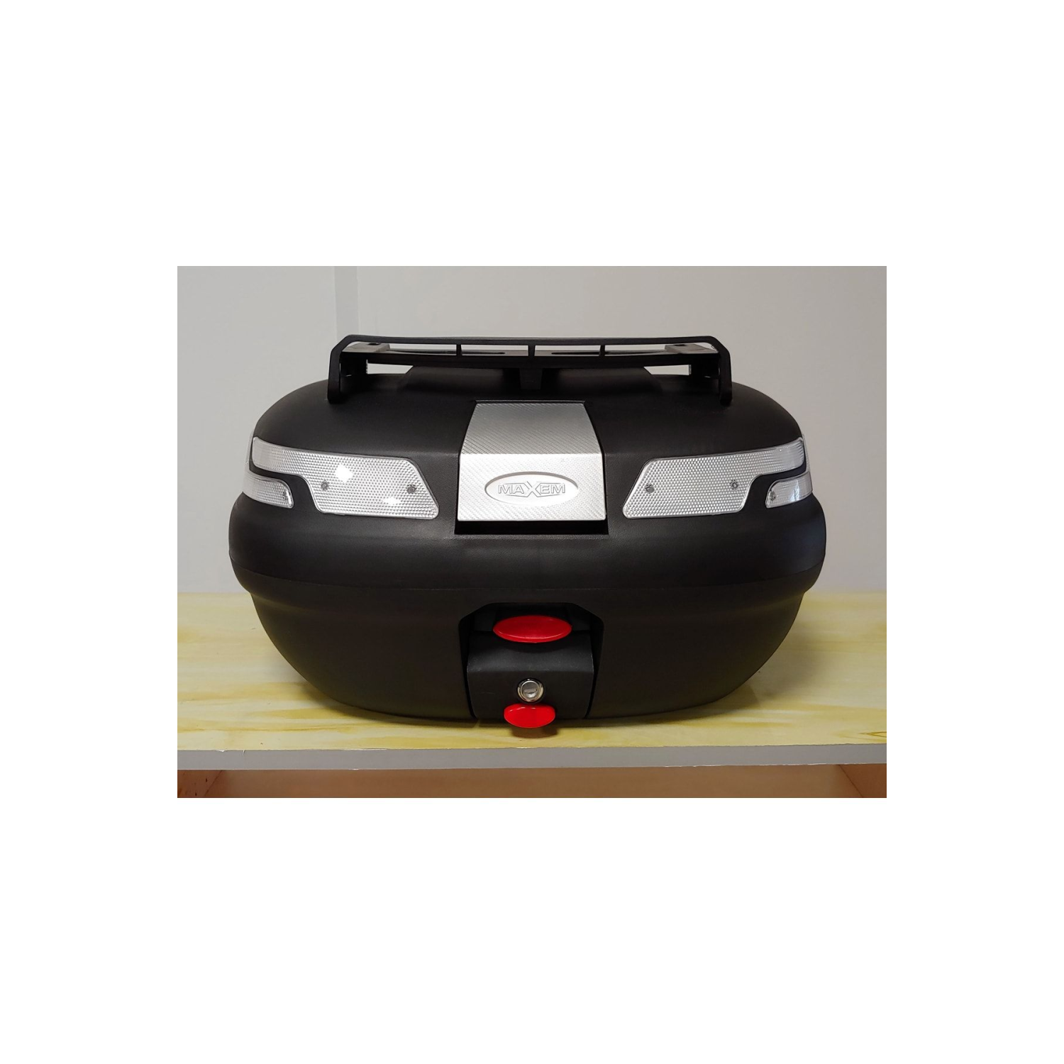 Sl45 Motosiklet Çantası Siyah Bagaj Sırtlık, Beyaz Ref