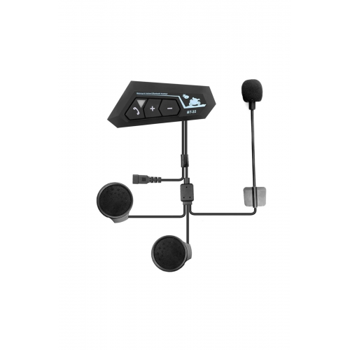 Bt22 Intercom Interkom Konuşma Ve Dinleme Özellikli Su Geçirmez Yüksek Kalite Earphone