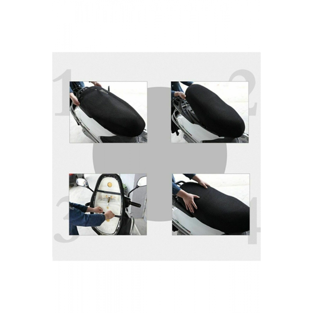 Çift Katlı Motorsiklet Sele (KOLTUK) Kılıfı Fileli