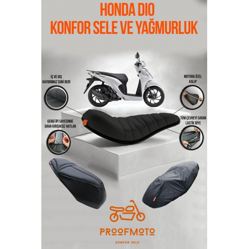 Honda Dio Konfor Sele Ve Yağmurluk Kılıf
