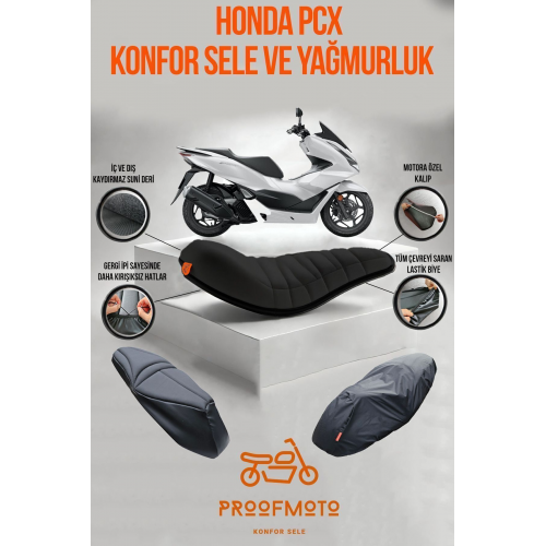 Honda Pcx Konfor Sele Ve Yağmurluk Kılıf