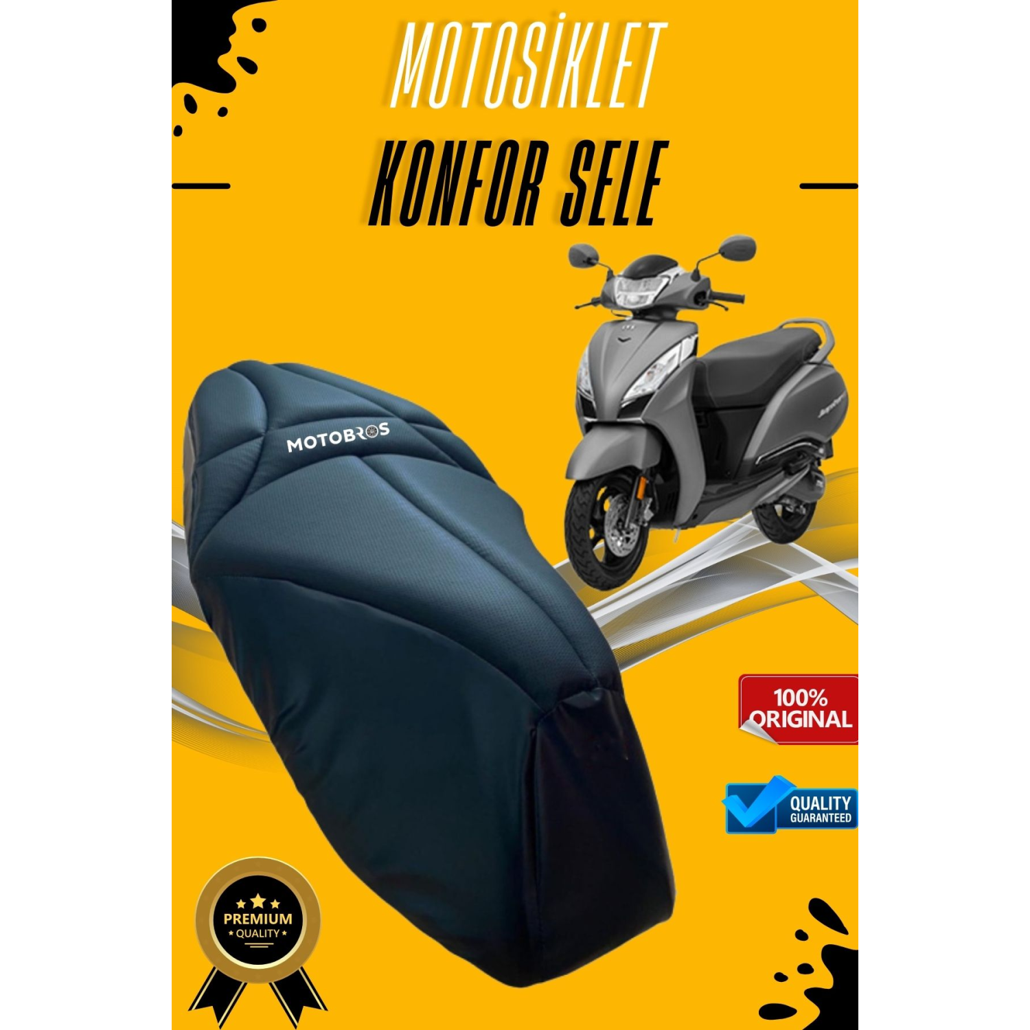 Tvs Jupiter 110 - 125 Konfor Sele Sele Kılıfı Visco Sünger (SU GEÇİRMEZ- YIRTILMAZ)