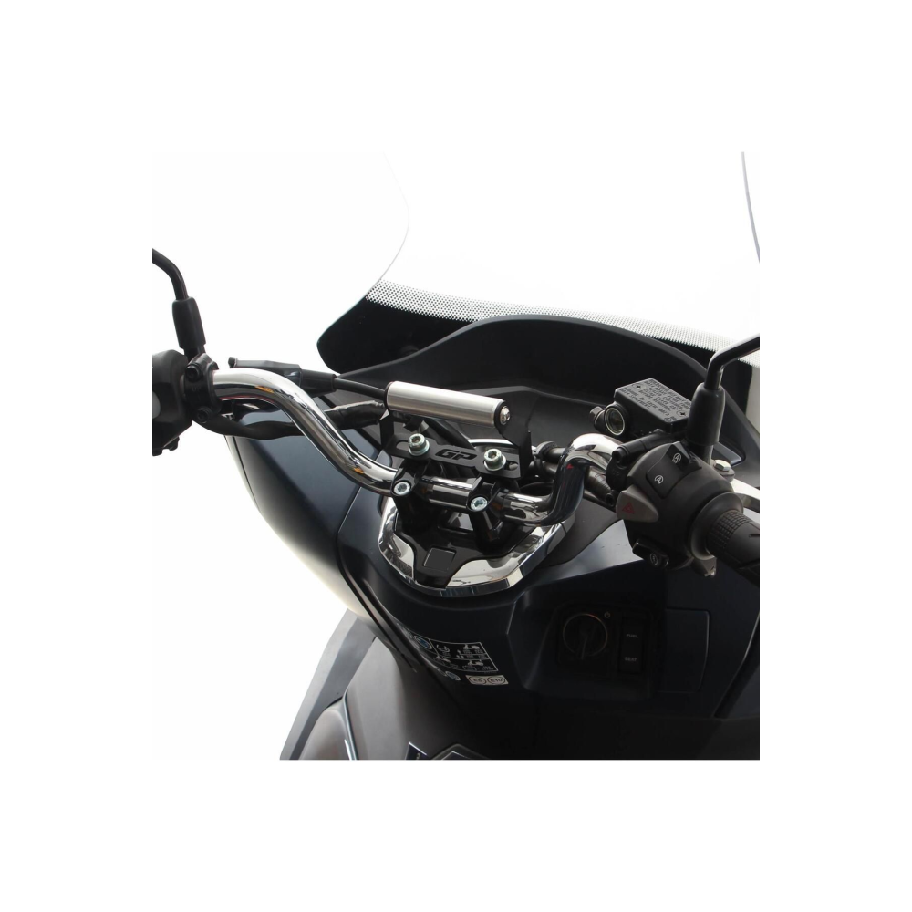 Gp Kompozit Honda Pcx 125 / 150 2014-2024 Uyumlu Telefon / Navigasyon Tutucu Siyah