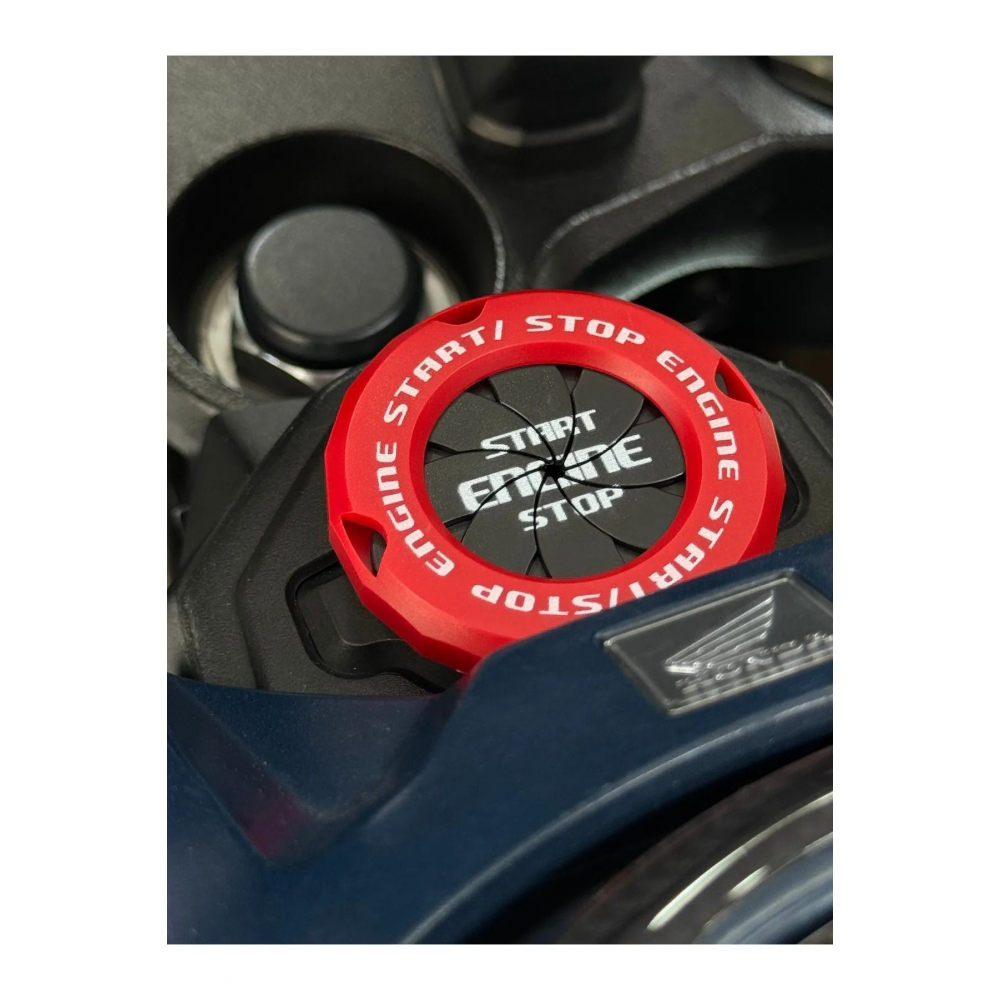 MOTOSİKLET KIRMIZI KONTAK KORUYUCU AKSESUAR DEKORATİF DÖNEN KAPAK