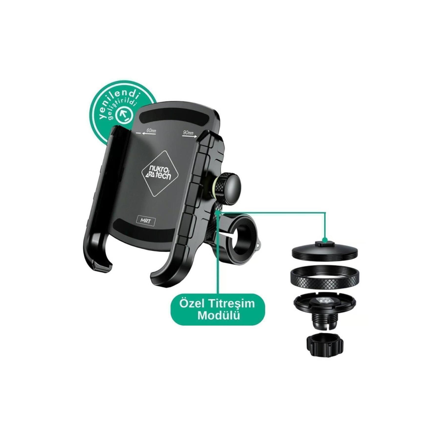 Mrt Titreşim Modüllü Telefon Tutucu