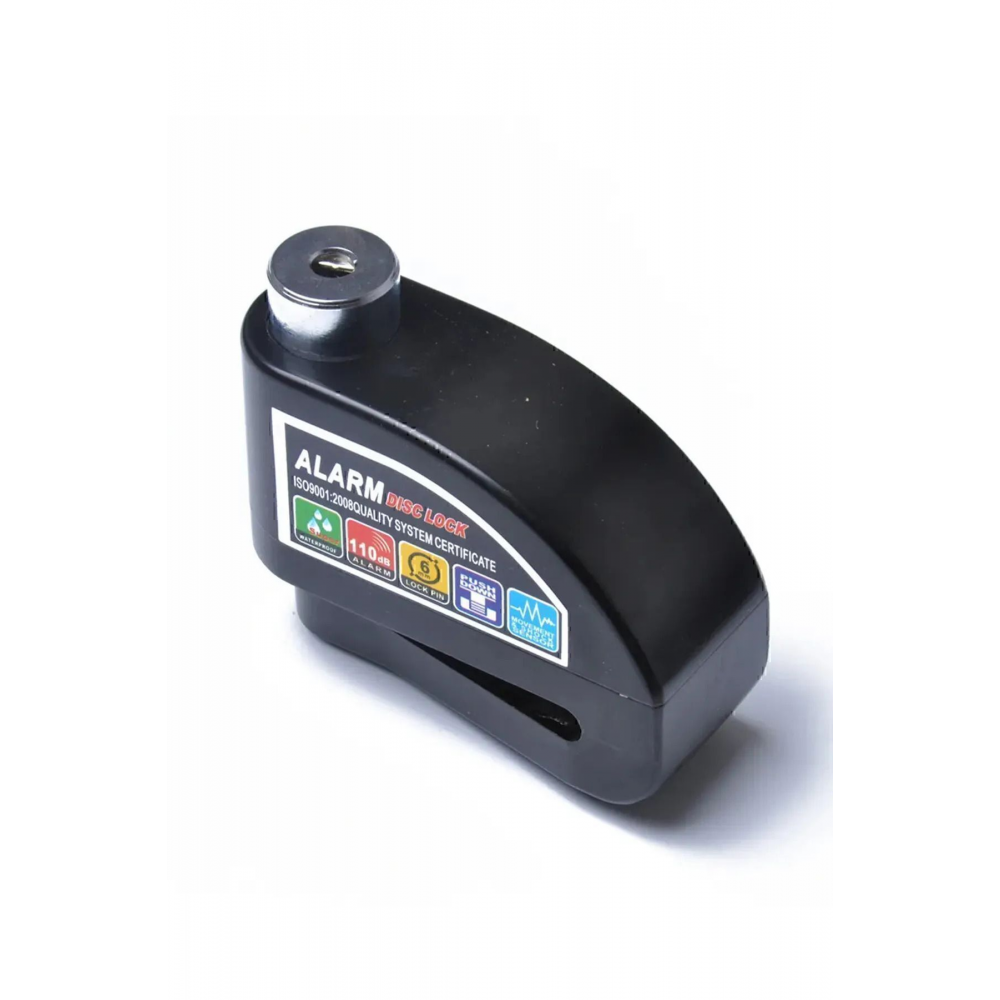 110 Db Siyah Motosiklet Alarmlı Disk Kilidi Hatırlatma Kablolu (SARI-SİYAH-YEŞİL-MAVİ-GRİ RENK)