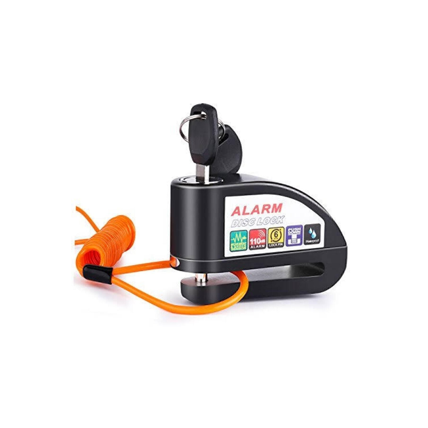 Hatırlatma Kablolu Alarmlı Disk Kilidi