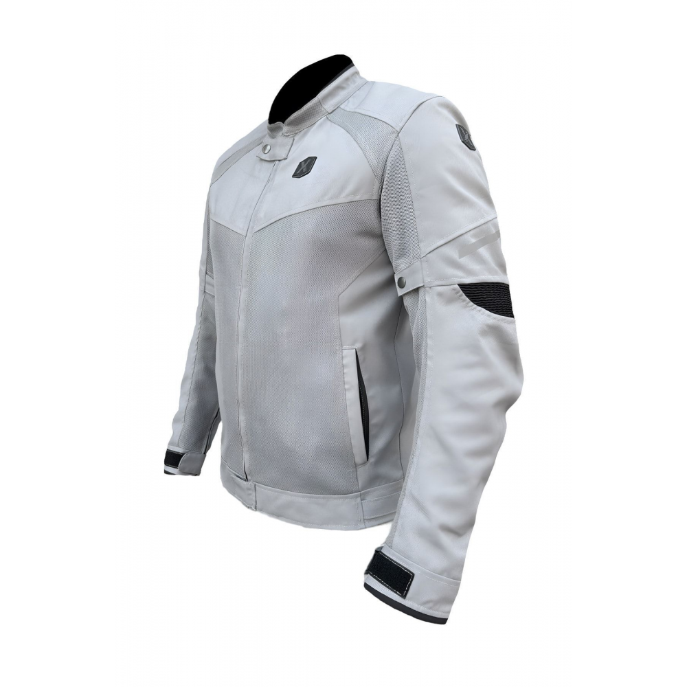 X-evo Yazlık Fileli Korumalı Motosiklet Montu Yeni Sezon Gri