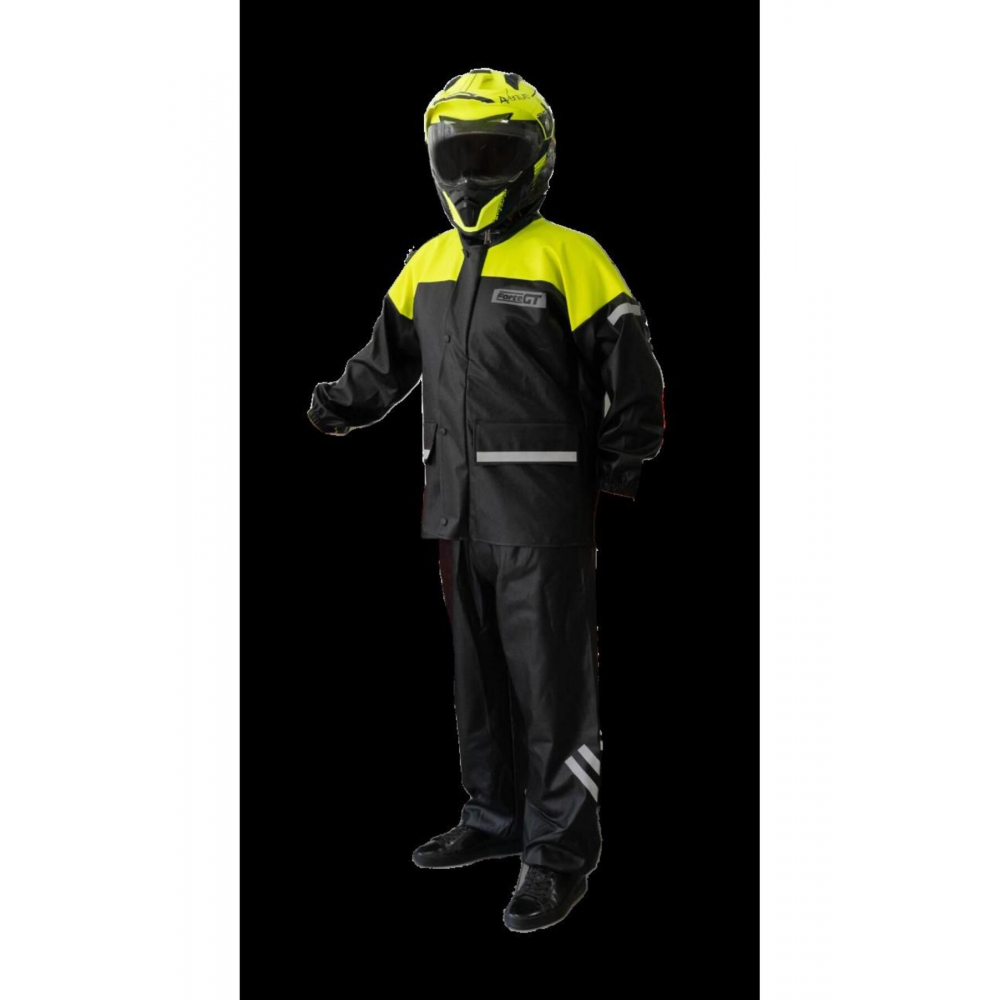 Forte Gt 1134 Motosiklet Pvc Yağmurluk Cepli Alt Üst Takım M Beden Sarı