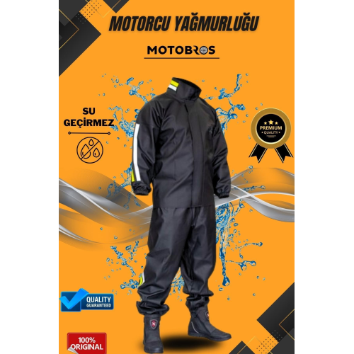 Reflektörlü Özel Kesim 0,45 mm Kalın Yağmurluk Takım Su Geçirmez Pvc Çadır Kumaşı Motor Ekstra Kalın