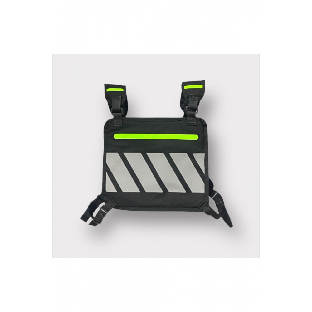 R1 Army Green Reflektörlü Yelek Çanta (YENİ YASAYA UYGUN ÜRETİLMİŞTİR)