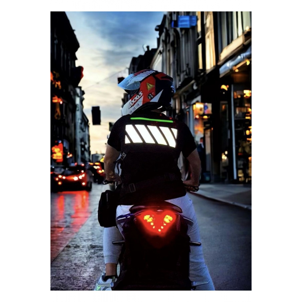 R1 Army Green Reflektörlü Yelek Çanta (YENİ YASAYA UYGUN ÜRETİLMİŞTİR)