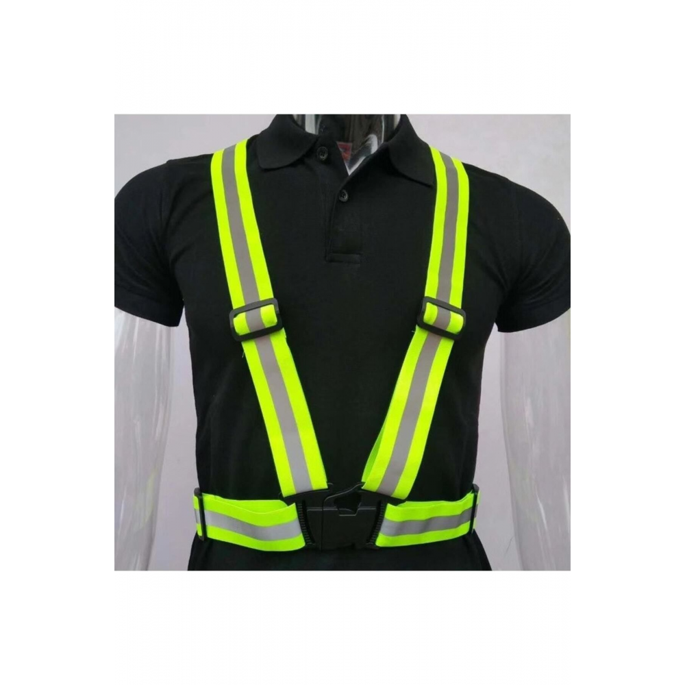 Reflektörlü Yelek - Motosiklet, Bisiklet Ve Scooter Gece Görüş (Yeni Yasaya Uygun)