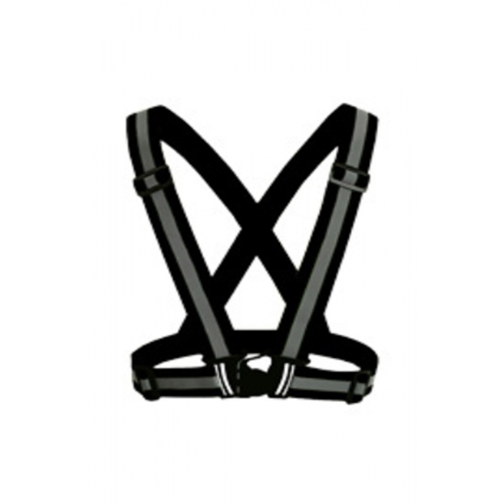 Reflektörlü Yelek Siyah - Motosiklet, Bisiklet Ve Scooter Gece Görüş (yeni Yasaya Uygun)