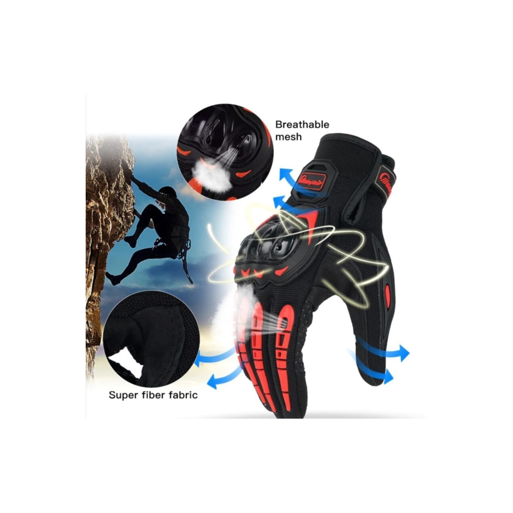 Motor Eldiveni Profesyonel Korumalı Dokunmatik Özelliği Motosiklet Eldiveni Nx-2