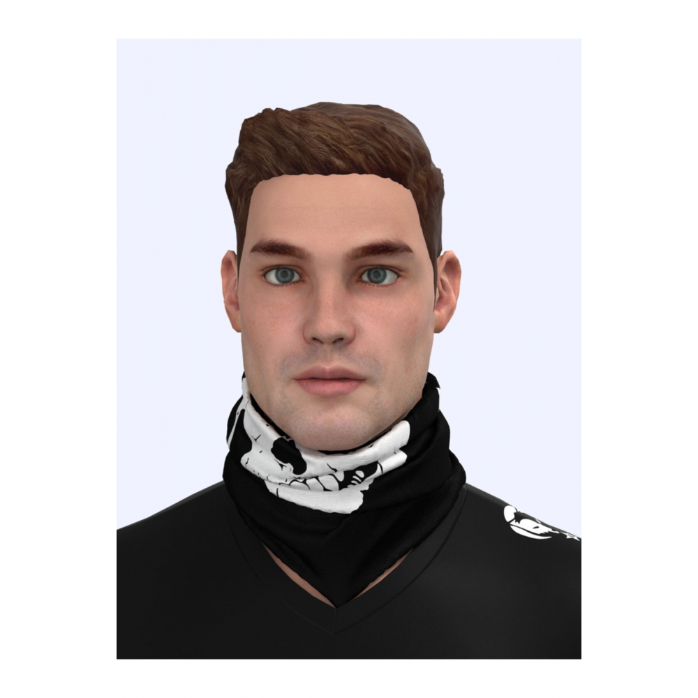 Kuru Kafa Boyunluk- Esnek Kumaş Motorcu Boyunluğu