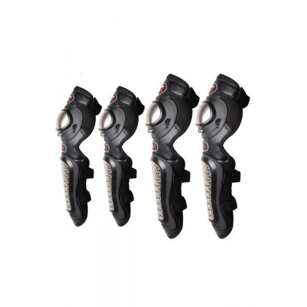 Europe Standart Titanyum Lüx Mafsallı Dizlik Dirseklik Set Rahat Bacak Kol Koruma Knee Pad 1966