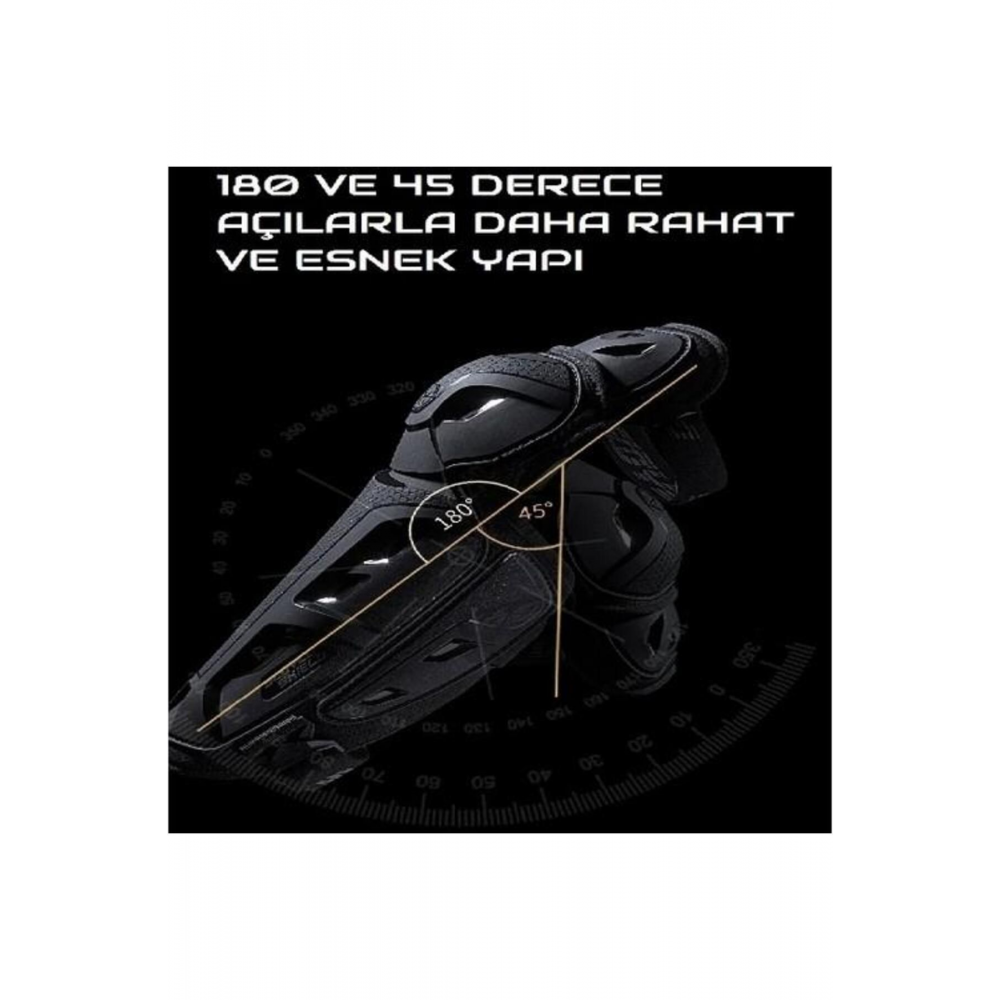 K26 Siyah Koruma Motosiklet Dizlik
