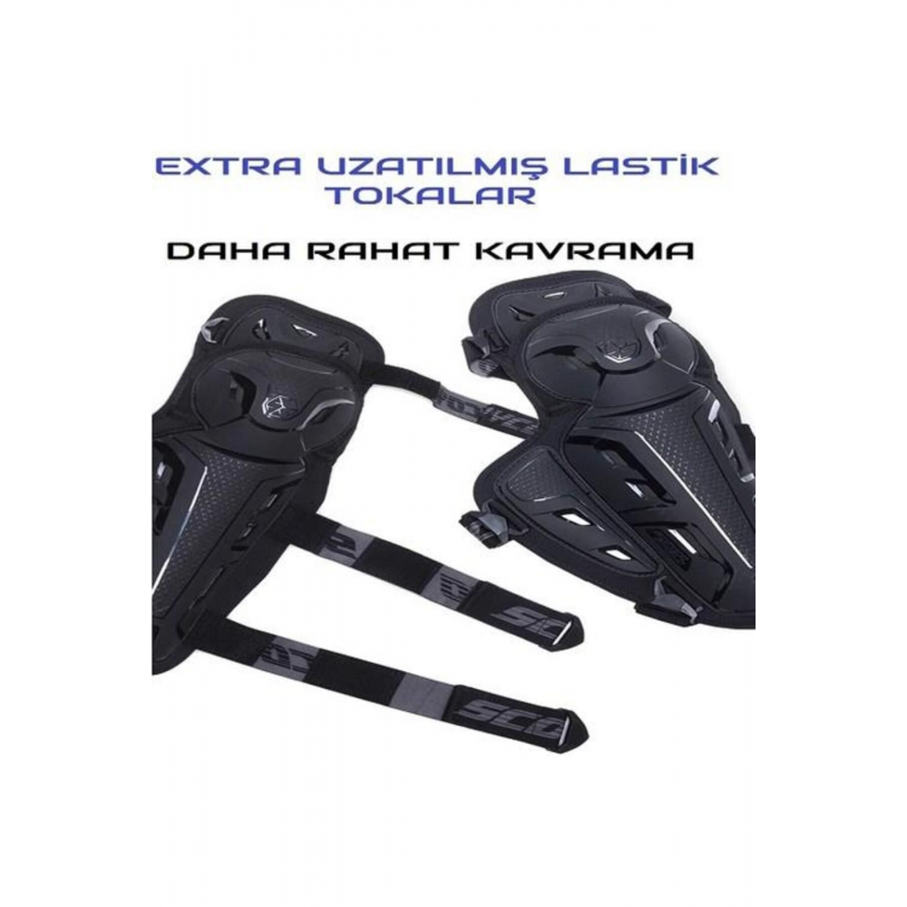 K26 Siyah Koruma Motosiklet Dizlik