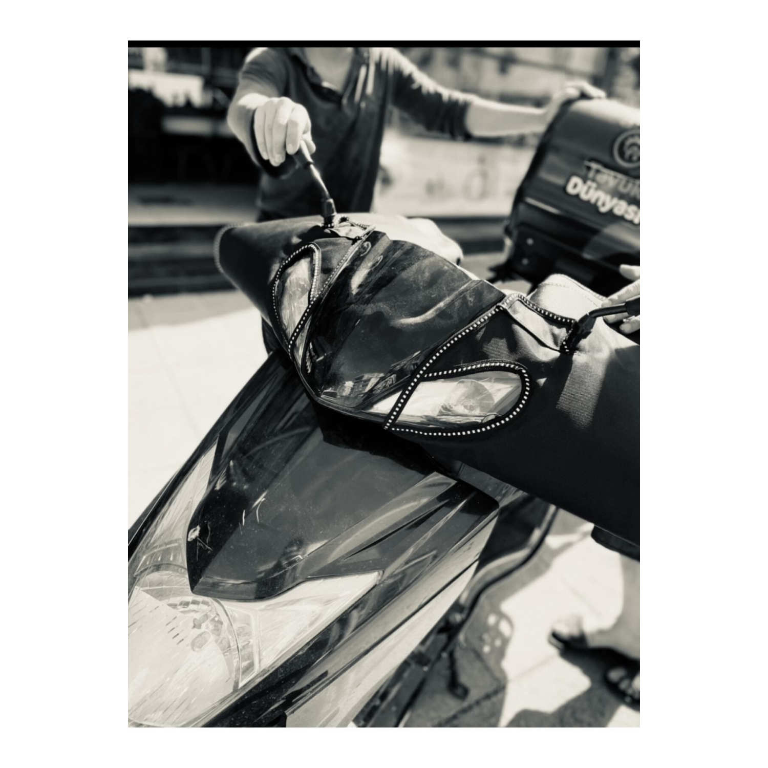 Honda Activa S Spacy Scooter için Kışlık Yağmur ve Rüzgar Geçirmez Elcik