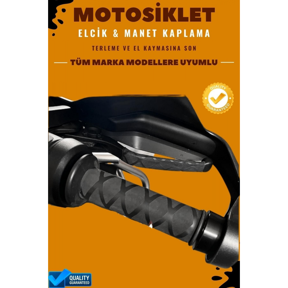 Universal Motosiklet Kauçuk Manet Ve Elcik Kaplama Takımı Motorsiklet Elcik Sarmalı
