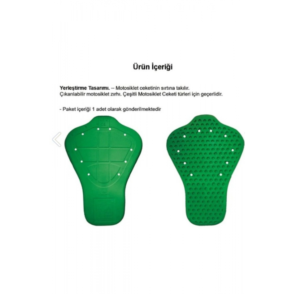 Motosiklet Montu Sırt Koruma Minderi