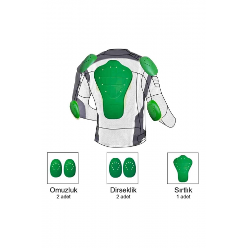 Motosiklet Vücut Koruma Seti, Üst Kısım Için Motor Koruma Set, Darbe Emici, Lvl-1 Set