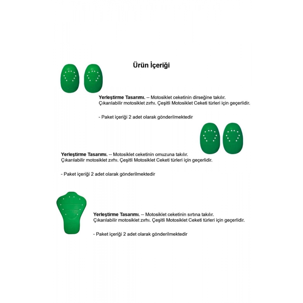 Motosiklet Vücut Koruma Seti, Üst Kısım Için Motor Koruma Set, Darbe Emici, Lvl-1 Set