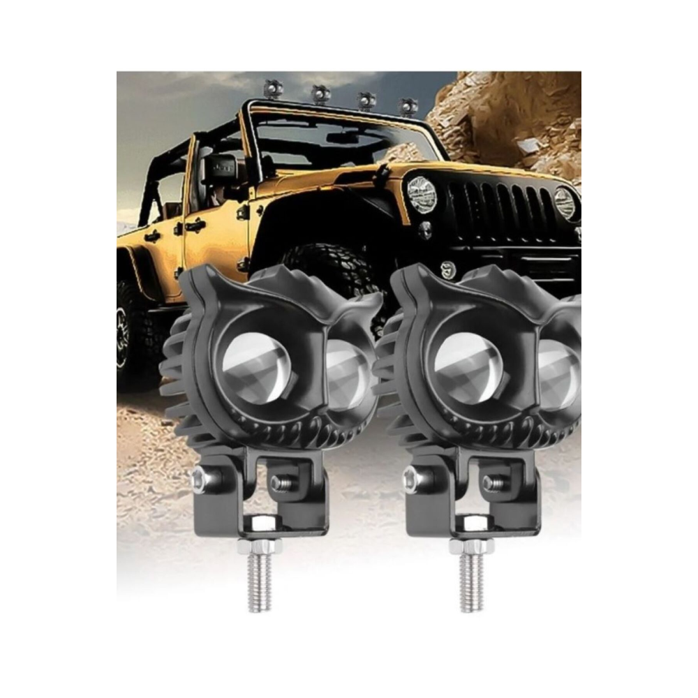 Led 60w Baykuş Led Aydınlatma Offroad & Motorsiklet 2 Adet Çakarlı