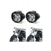 Evrensel 2 Adet Motosiklet Far Scooter Sis Spot Işık Led