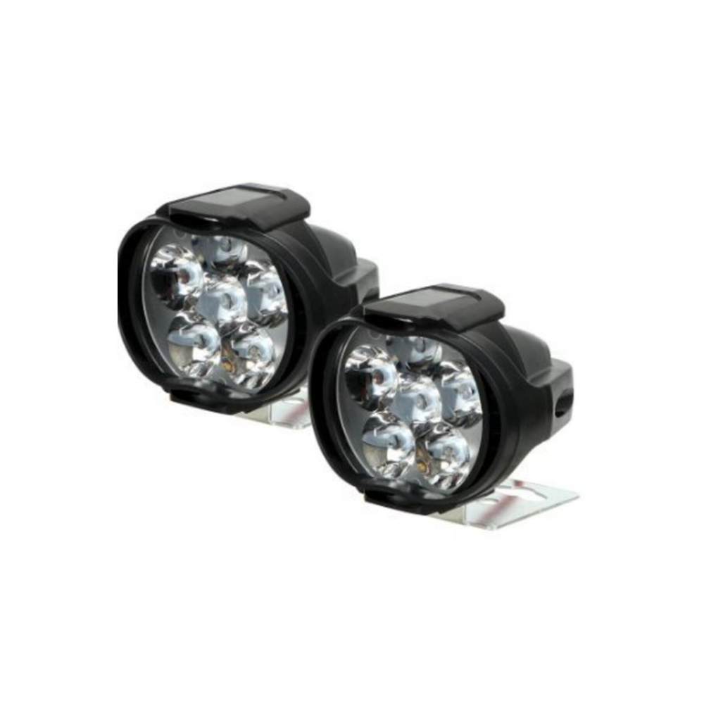 Evrensel 2 Adet Motosiklet Far Scooter Sis Spot Işık Led