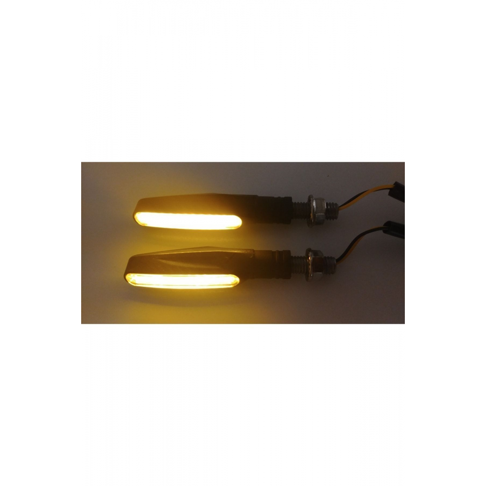 Fyd Motorsiklet Kayar Led Sinyal Sarı Işık Monster Model Uyumlu