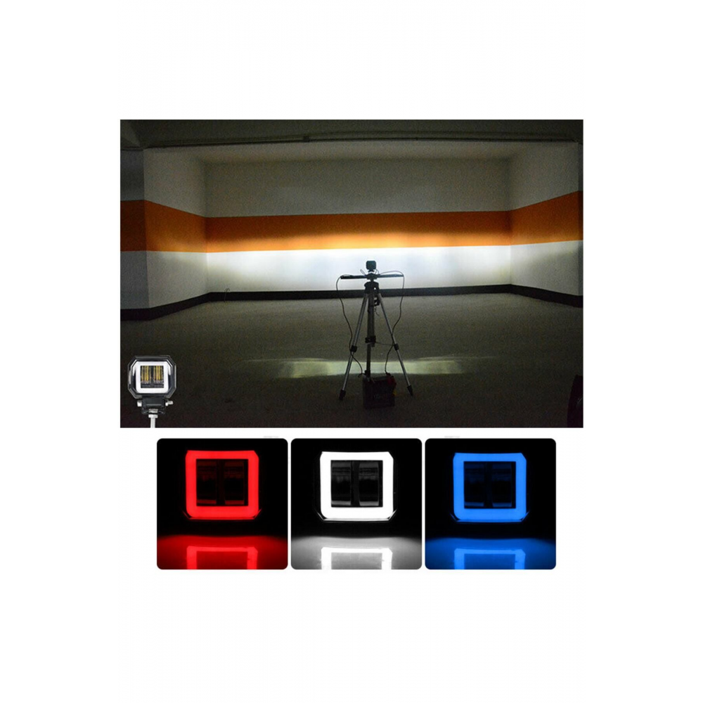 Motosiklet Sis Farı 2 Adet Angel Beyaz Renk