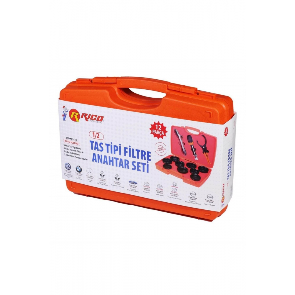 12 Parça Tas Tipi Filtre Sökme Seti