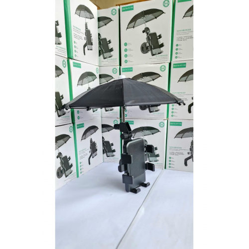 Motorsiklet Telefon Tutucu Şemsiyeli Ayna Bağlantılı