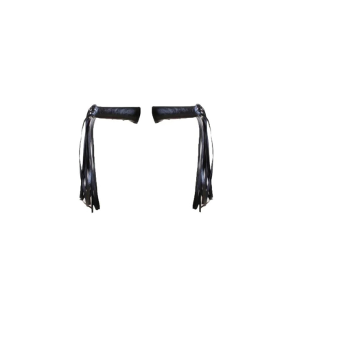 Motorsiklet Elcik Püskülü Deri Siyah, Chopper Püskül Elcik Deri Siyah