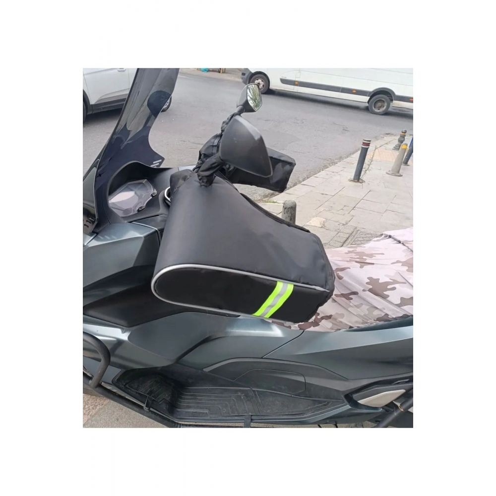 Motorsiklet Elcik, Sıvı Geçirmez, Tüm Motorsikletlere Uyumlu, Ayarlanabilir Lastikli