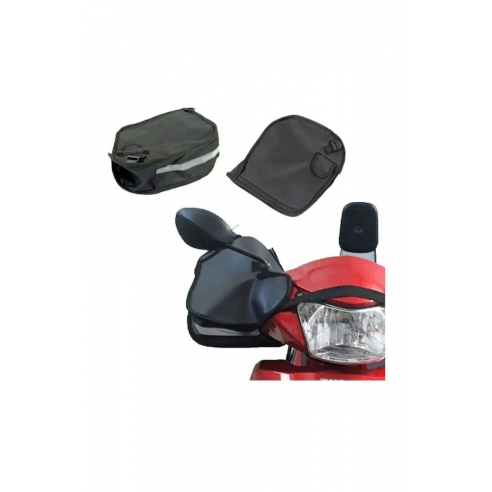 Motorsiklet Elcik, Sıvı Geçirmez, Tüm Motorsikletlere Uyumlu, Ayarlanabilir Lastikli