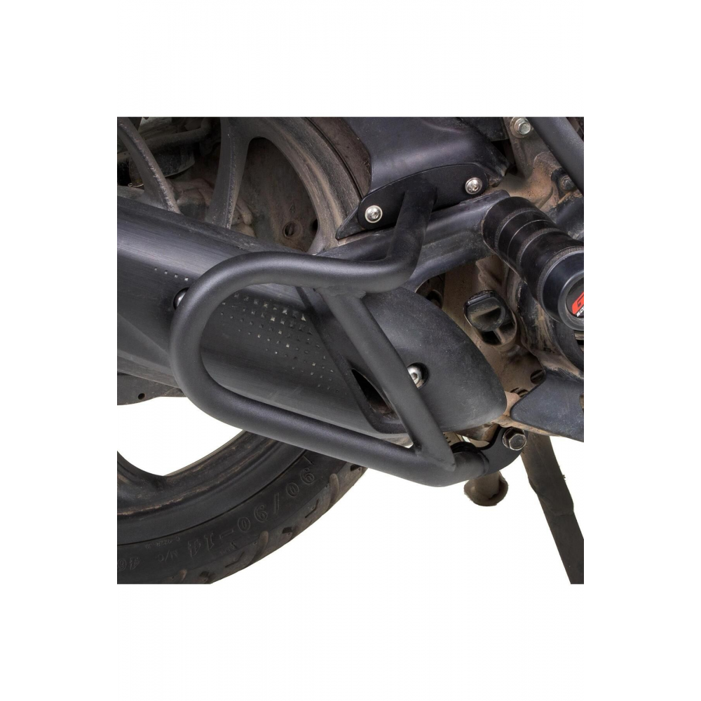 Gp Kompozit Honda Dio 2021-2024 uyumlu Egzoz Koruma Demiri Siyah