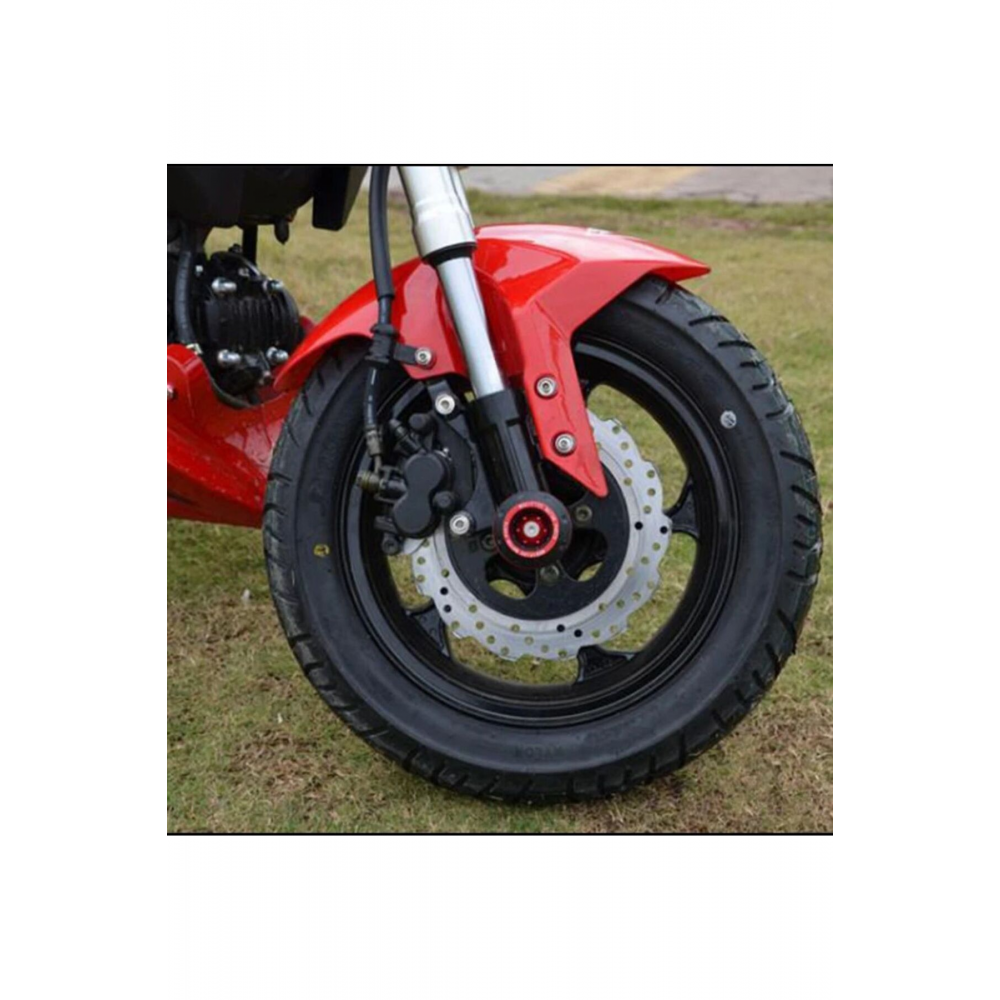 Motorsiklet Koruma Takozu (MAVİ) Ön Teker Koruma Takozu 2 Parça