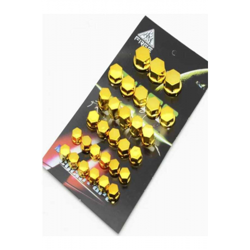 Motosiklet Dekoratif Vida Civata Kapağı Gold 30 Parça