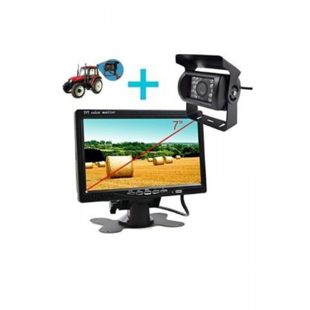 7 Inç Otobüs Münibüs Kamyon Kamyonet 18 Let Monitör Kamera Geri Park Kamera Sistemi