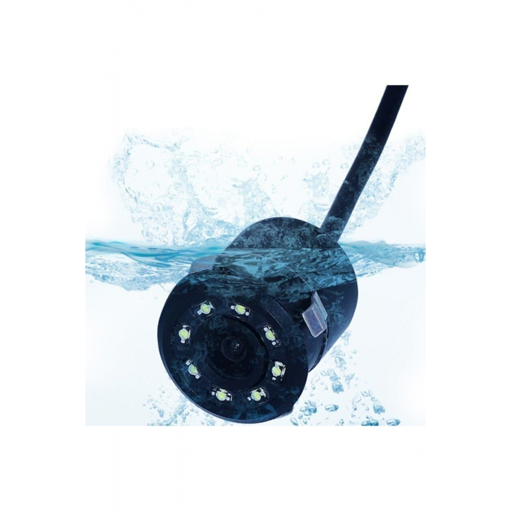 8 Led'li Araç Geri Görüş Kamera Ve Montaj Seti