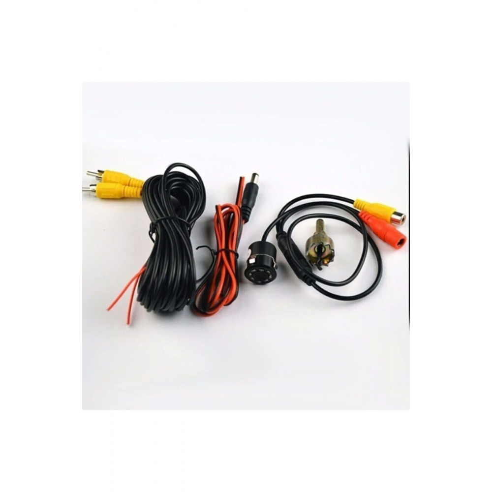 8 Led'li Araç Geri Görüş Kamera Ve Montaj Seti