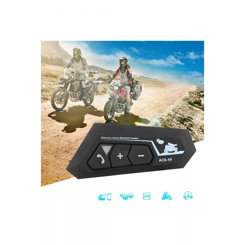 Bluetooth 5.0 Motosiklet Mikrofonu uyumlu  Kask İçin Kulaklık Bluetooth Interkom