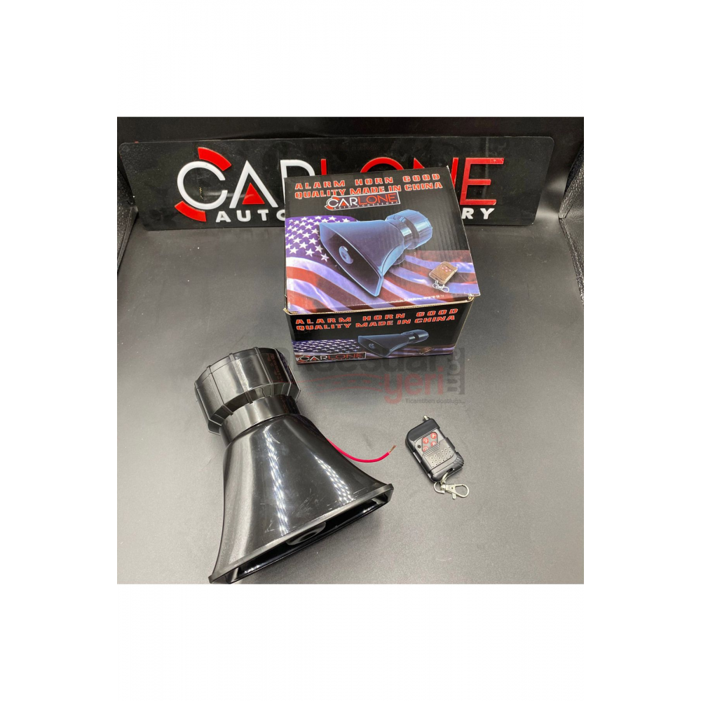 4 Sesli Uzaktan Kumandalı Megafon Siren - Polis Sireni