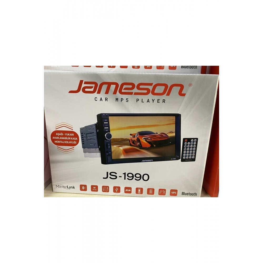 Js-1990 7inç Ince Kasa Ayarlanır Ekran Dabıl Teyp Uyumlu Cpr Sound