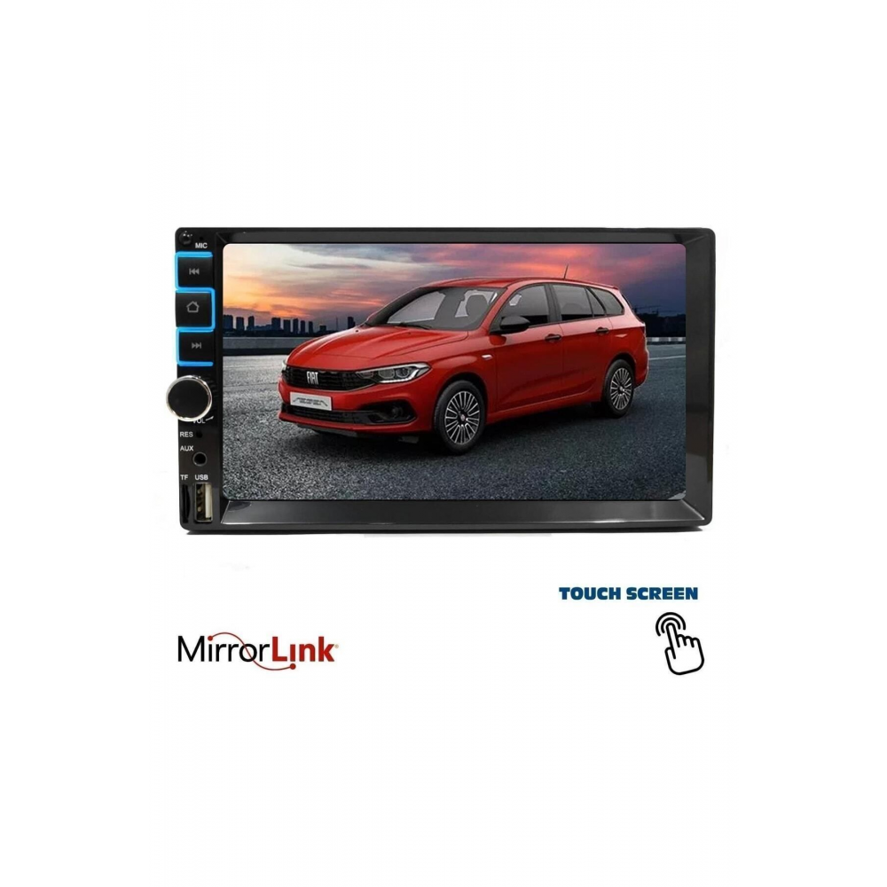 Soundcity Double Teyp (kamera Hediye )7 4x50w Mirrorlink Bt/usb/sd/fm/aux Kamera Uyumlu