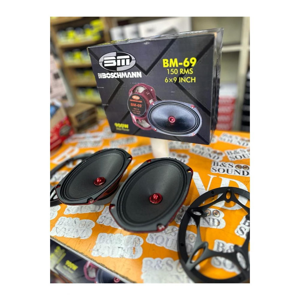 900 WAT 150 RMS OVAL MİDRANGE KIRMIZI MERMİ GÖBEK KAPAKLI